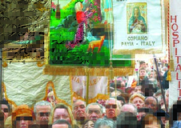Pilgrims at Lourdes